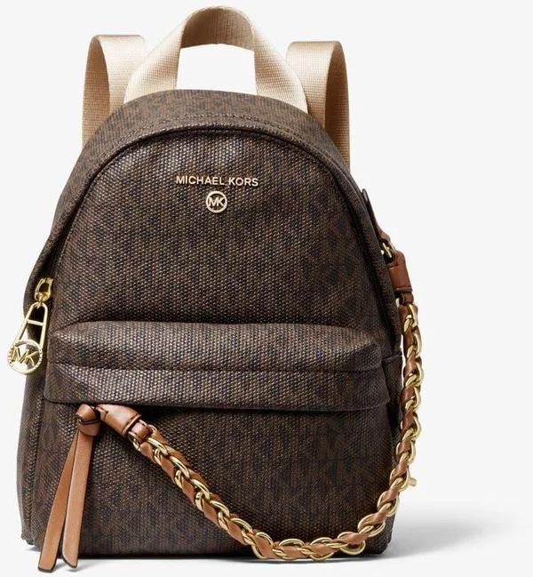 Michael Kors Slater Extra-Small Logo Convertible Backpack - Brown