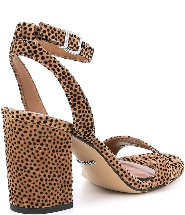 Gianni Bini Arleena Cheetah Print Block Heel Sandals - Womens, 7.5M, Leopard - Dillard&s Exclusive