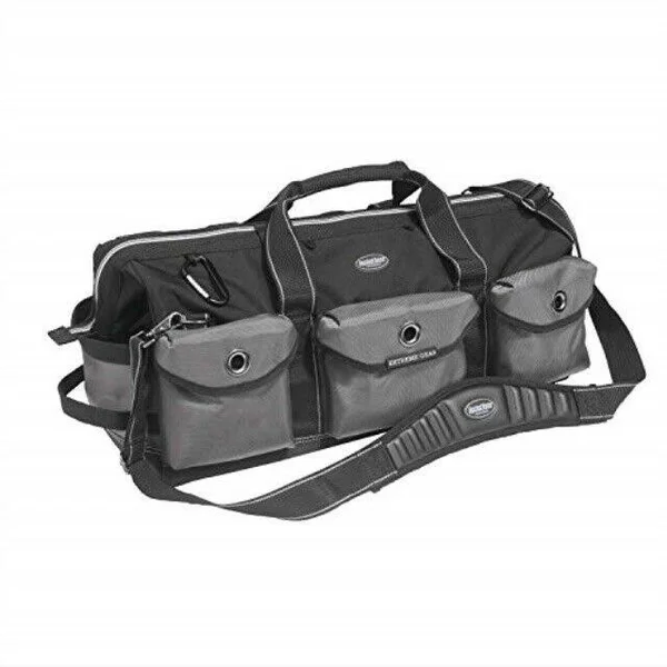 Bucket Boss Extreme Big Daddy Tool Bag in Grey - 65024, Black|Black and Gray