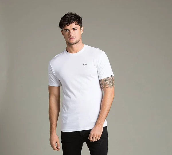 Vans Left Chest Logo Tee - White