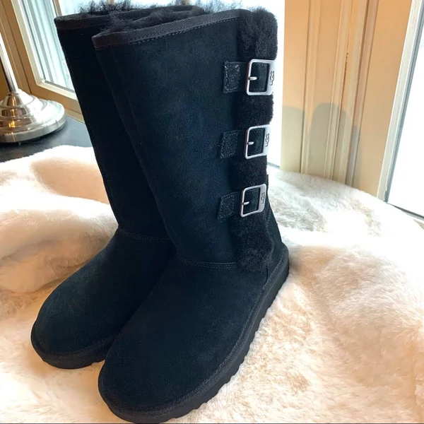 Ugg Shoes - Ugg Black Klea Boots Size 5, Color: Black/Silver, Size: 5, Mkbrodie&s Closet