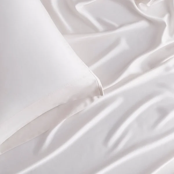 Legends Hotel Tencel Lyocell Sateen Flat Sheet - Sterling - Gray - Size Queen, The Company Store