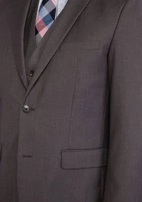 Mens Perry Ellis Suit SEPARATE Twill Jacket - Grey 40r Grey