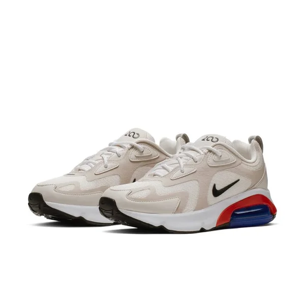 Nike Women's Air Max 200 Sneakers - Sail/Black/Desert Sand/Phantom - 8