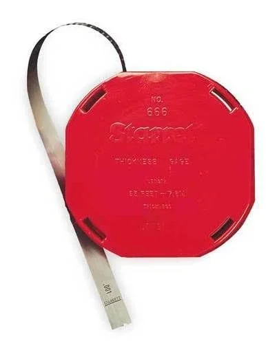 Starrett 666-1 Thickness Gage Stock, 1 Straight Leaf