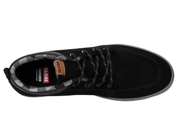 Globe GS Chukka Mens Skate 20336, Black/Charcoal/Plaid, Size 9.5 M