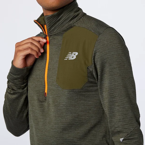 New Balance Men's Impact Run Grid Back Half Zip