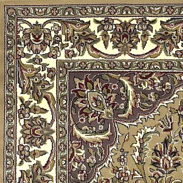 7&7x22 Round Polypropylene Beige-Ivory Area Rug