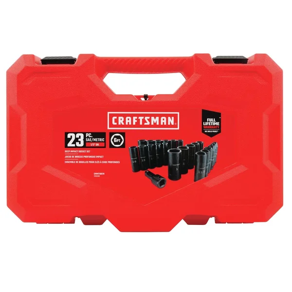 Craftsman Deep Impact Socket Set, 23 Piece