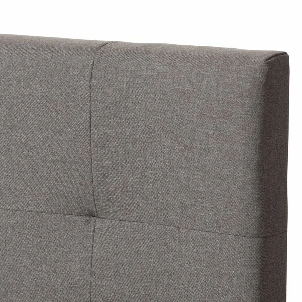 Baxton Studio Brookfield Fabric Twin Bed - Grey