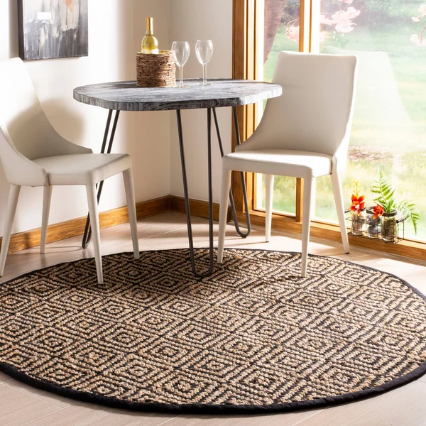 Safavieh Natural Fiber NF181C Natural, Black Rug 2&3x22 x 12& Runner