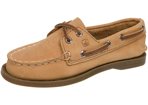 Sperry Top-Sider Boys& Authentic Original - Size: 7 US, 40 EU, Sahara Leather