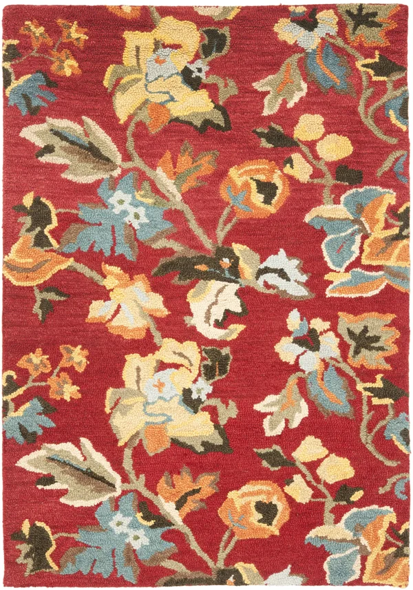 Safavieh Blossom BLM672A Red - Multi 4& x 6& Area Rug