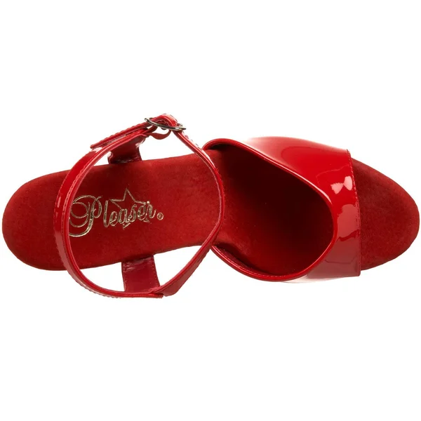 Pleaser Sky-309 - 7x22 Spike Heel Platform Sandal - Red 14