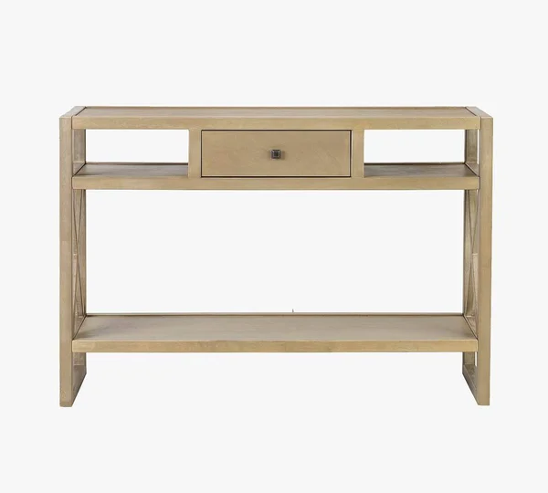 Bradbury 46x22 Trestle Console Table, Natural