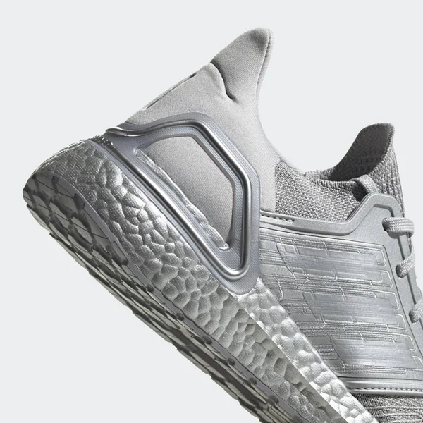 Adidas Ultraboost 20 Shoes Silver Metallic 4 - Mens Running Shoes