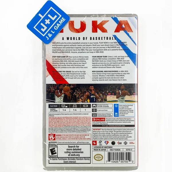 Nintendo Switch NBA 2K22