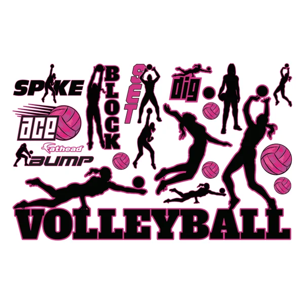 Fathead Volleyball Wall Decal Collection