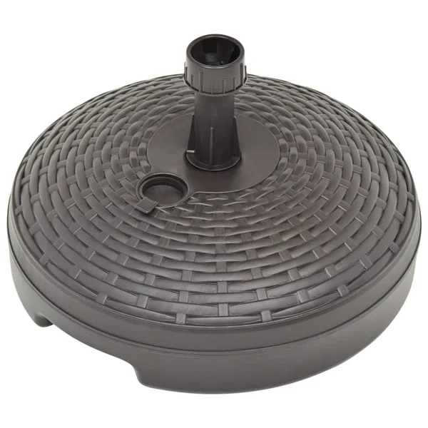vidaXL Umbrella Base Sand/Water Filled 5.3 Gal Brown Plastic