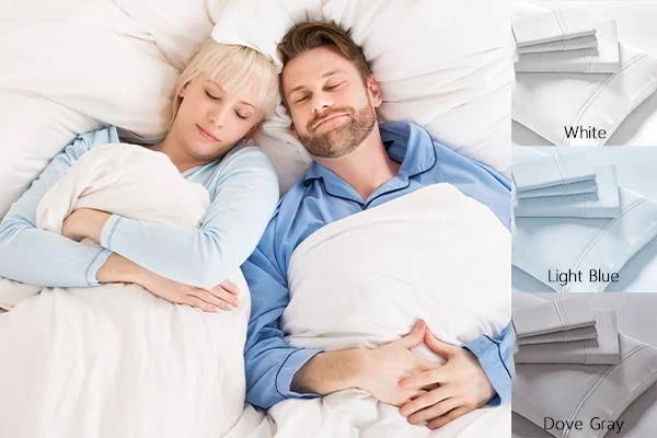 PureCare Luxury Tencel Bed Sheet Set Mattresses 18x22 Deep Twin XL White - Split Cal-King - Dove Gray