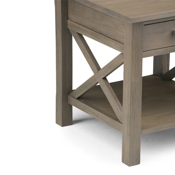 Wyndenhall Waterloo Solid Wood 21 inch Wide Square Contemporary End Side Table - 21 inch Wide - 21 inch Wide - Black