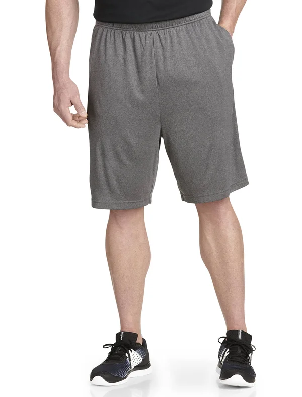 Men's Big & Tall Reebok Playdry Tech Athletic Shorts, Size: XL, Granite Black
