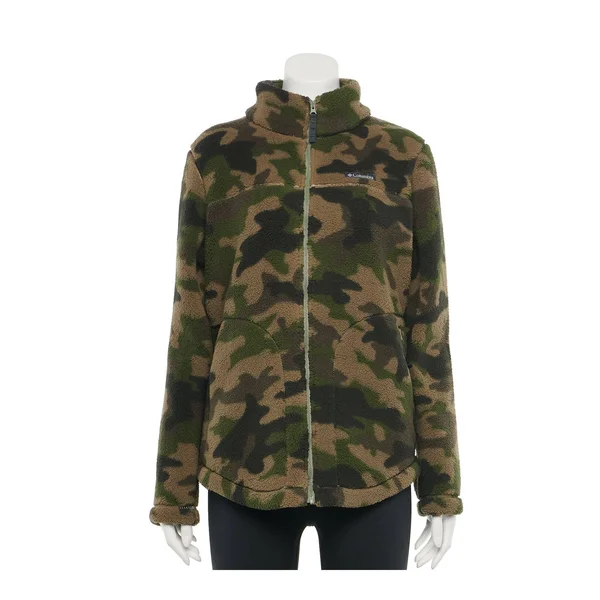 Columbia Women's West Bend Full Zip Fleece Jacket - XL - GreenCamo