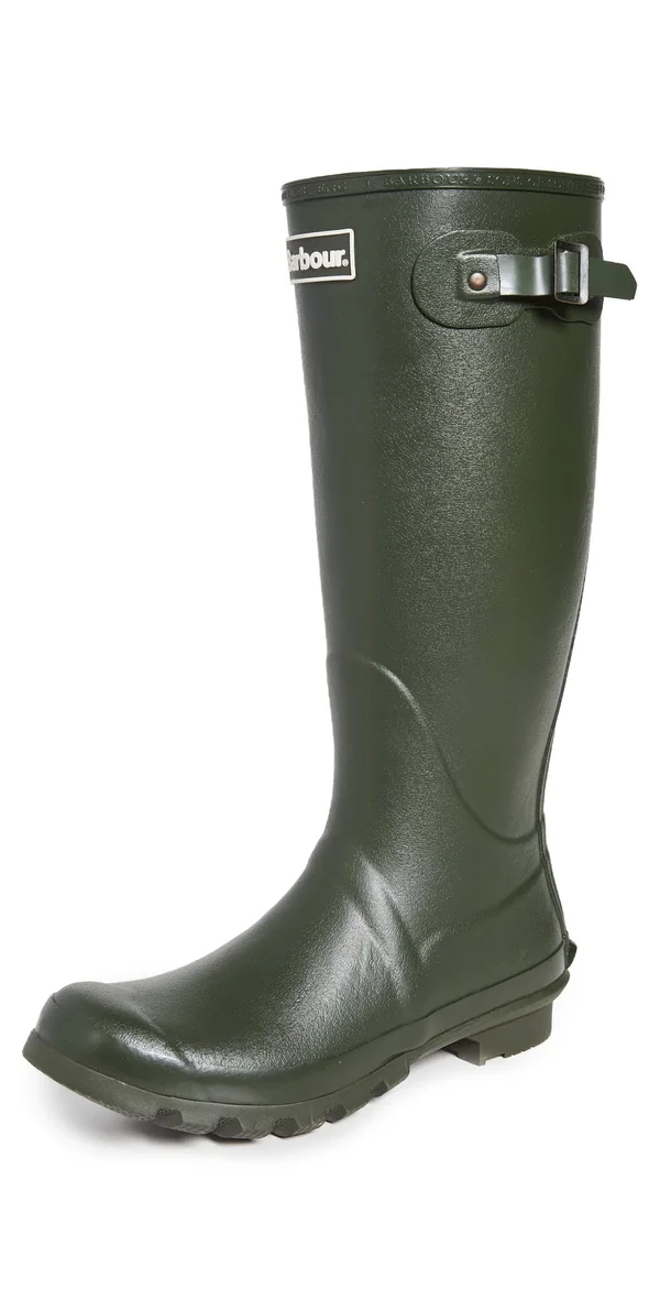 Barbour Bede Wellington Boots Olive 12