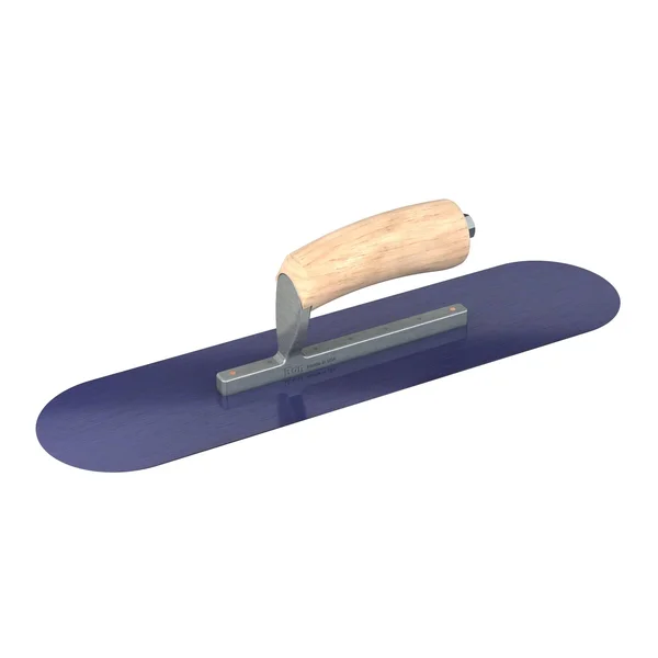 Bon Tool 16 in. x 4 in. Blue Steel Pool Trowel with Wood Handle, 66-166