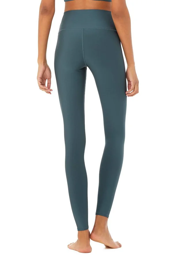 Alo Yoga - High-Waist AirLift Legging in Deep Jade, Size: Large