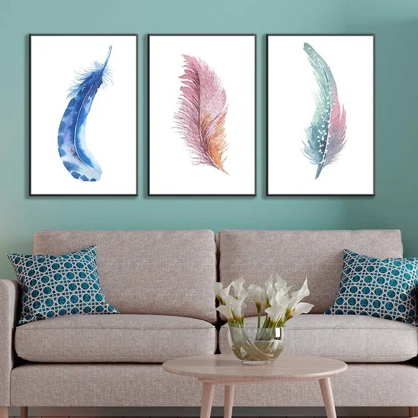 Nwt Framed Canvas Wall Art for Living Room, Bedroom Feature Canvas Prints for Home Decoration Ready to Hanging - 24x22x36x22x3 P