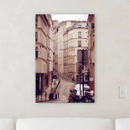 Latitude Run &Portrait Style Photography (608)& Photographic Print on Canvas - Beige