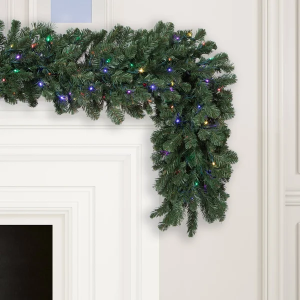 9& x 18x22 Grand Teton Garland 100mu LED - Vickerman