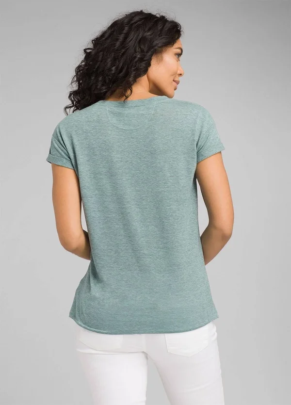 Prana Cozy Up T-Shirt - Women's Charcoal Heather, M