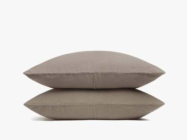 King Linen Pillowcase Set in Fawn - Back Envelope, Parachute
