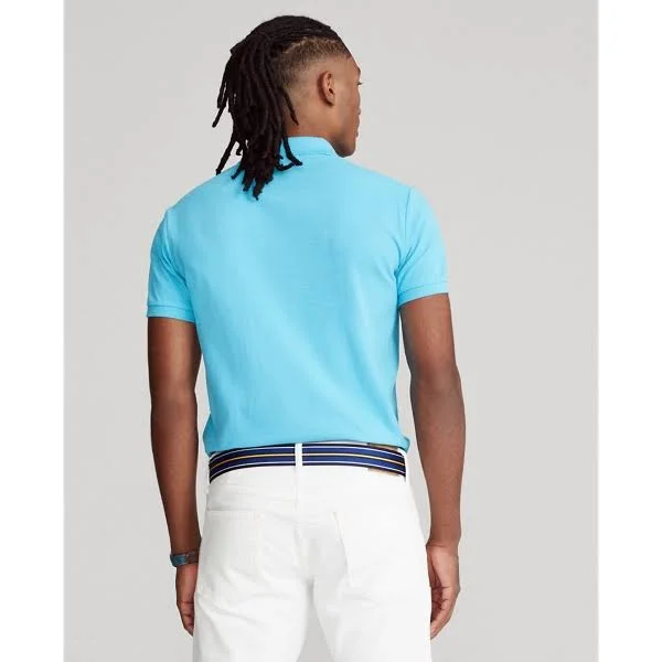 Big & Tall Polo Ralph Lauren Mesh Polo Shirt - Lindsay Blue - Size 3X - Men's