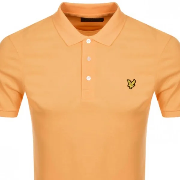 Lyle and Scott Short Sleeved Polo T Shirt Orange