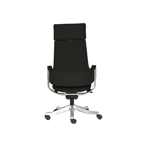 Unique Furniture Premium Leather High Backrest Office Chair in Black