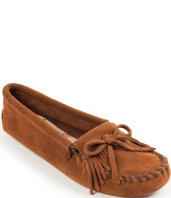 Minnetonka Moccasin, Men's P.W. Driving Loafer (The Original) in Black, Size 6W, Handmade