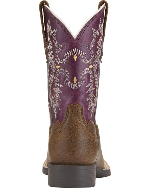 Ariat Girl's Tombstone Boots, Vintage Bomber, 13.5