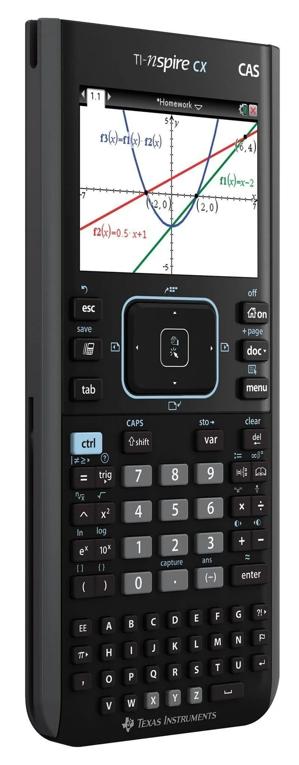 Texas Instruments TI-Nspire CX CAS Handheld Graphing Calculator - Color Display