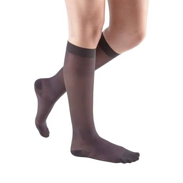Mediven Sheer & Soft, 30-40 mmHg, Calf High, Closed Toe Ebony, III-Petite
