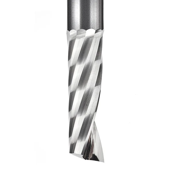 Amana Tool 51489 Solid Carbide CNC Spiral &O& Single Flute, Aluminum Cutting 1/2 Dia x 1-5/8 x 1/2 Shank x 3-1/2 inch Long Up-Cu