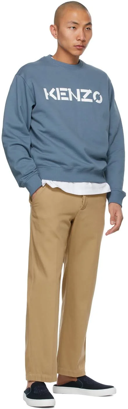 Kenzo Blue Logo Sweatshirt