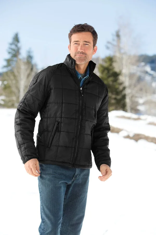 Port Authority J302 Herringbone 3-in-1 Parka - Black - 4XL