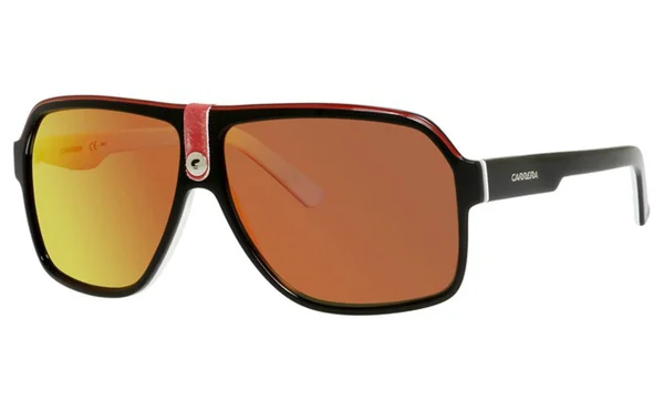 Carrera 33/S Sunglasses Color 08V4 Black Crystal White Black