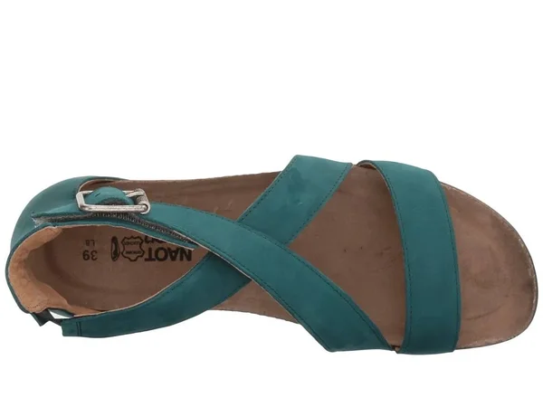 Women's Naot Rianna Sandal, Size: 37, Teal Nubuck
