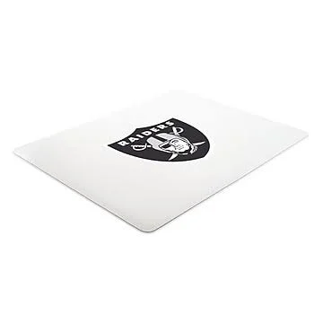 Deflecto Oakland Raiders EconoMat 45 x 53 Rectangle Low Pile Chair Mat (NFL11242OAKCOM)