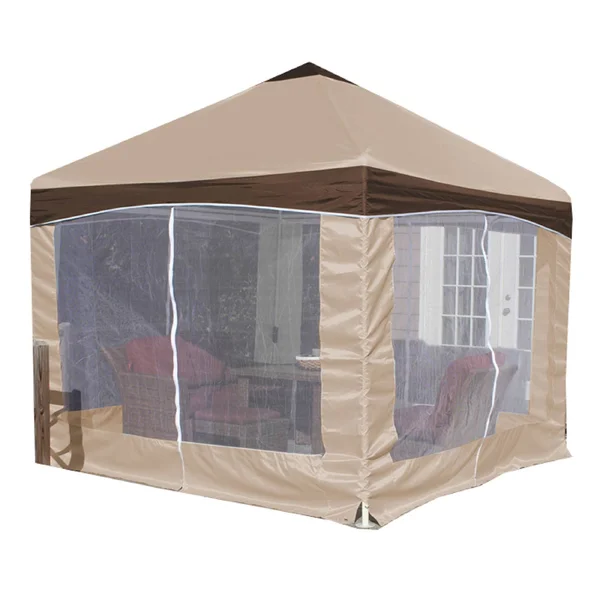 13& x 13& Garden Party Canopy with Cover Caramel Creme - King Canopy
