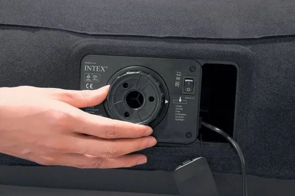 2) Intex Twin Classic Pillow Rest Airbed Mattress Bed with Built-In Pump - 66775E